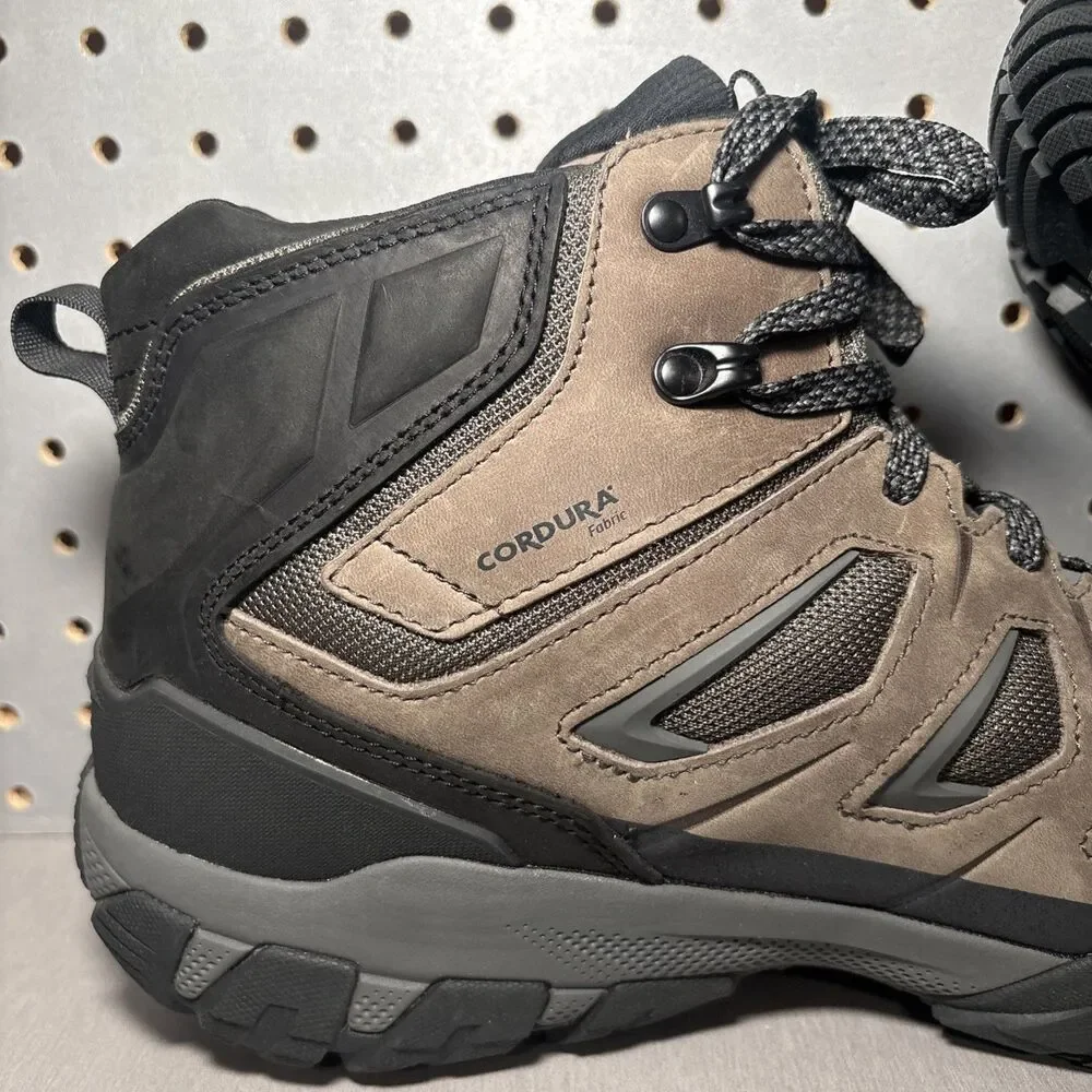 Oboz Sawtooth X Mid Hiking Boots Mens Size 15 Brown Charcoal B-Dry Waterproof WP